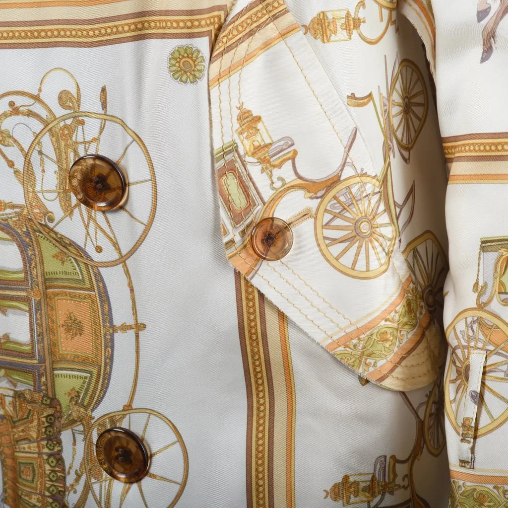 Unsigned Tao by Comme des Garçons Gold Baroque Pattern Trench Coat - '10s Gold Good - Box View