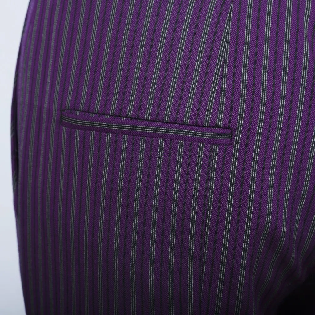 Miu Miu Striped Pants - '10s Red Good - Model View