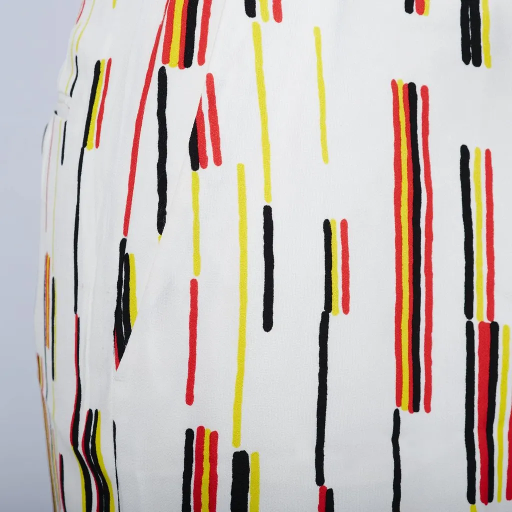Prada Multicolor Striped Pants -'10s White Good - Box View