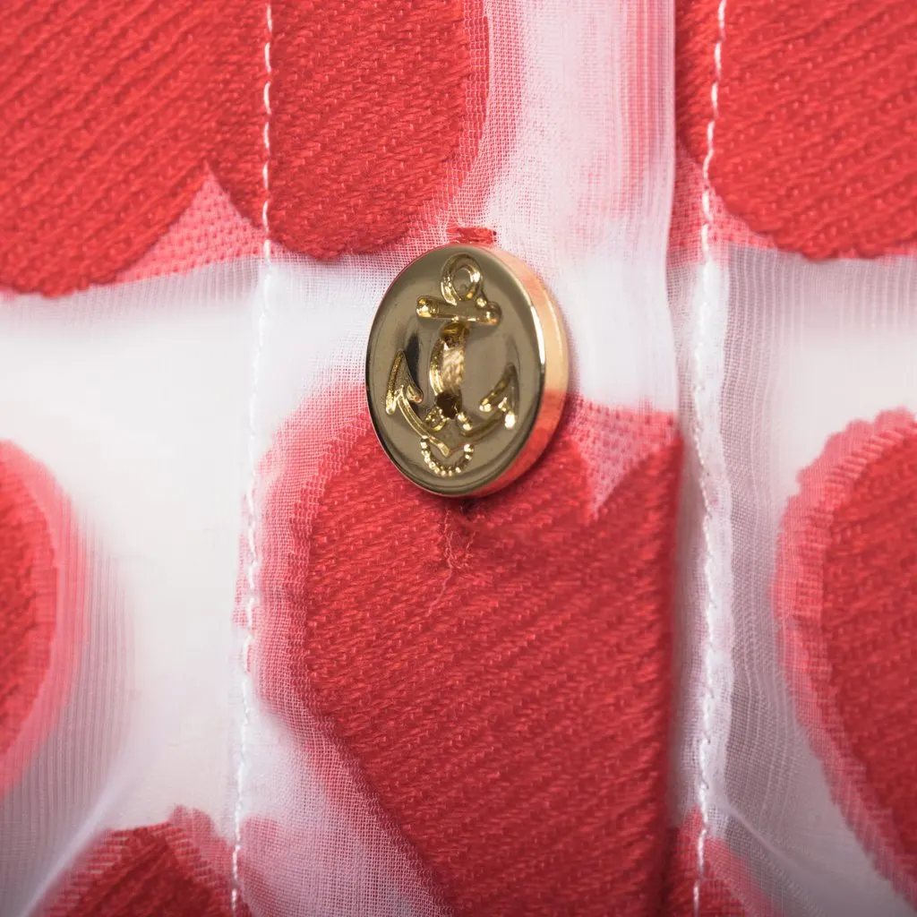 Unsigned UltraChic Midi Shirt Dress with Heart Print - '10s Red Good - Box View
