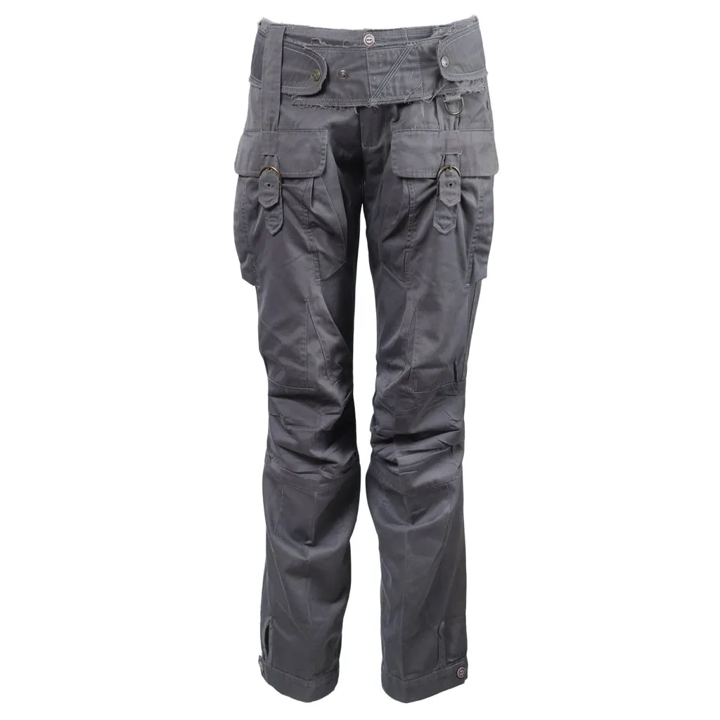 Marithé + François Girbaud Cigarette Trousers With Pockets -'10s White Good - Front View