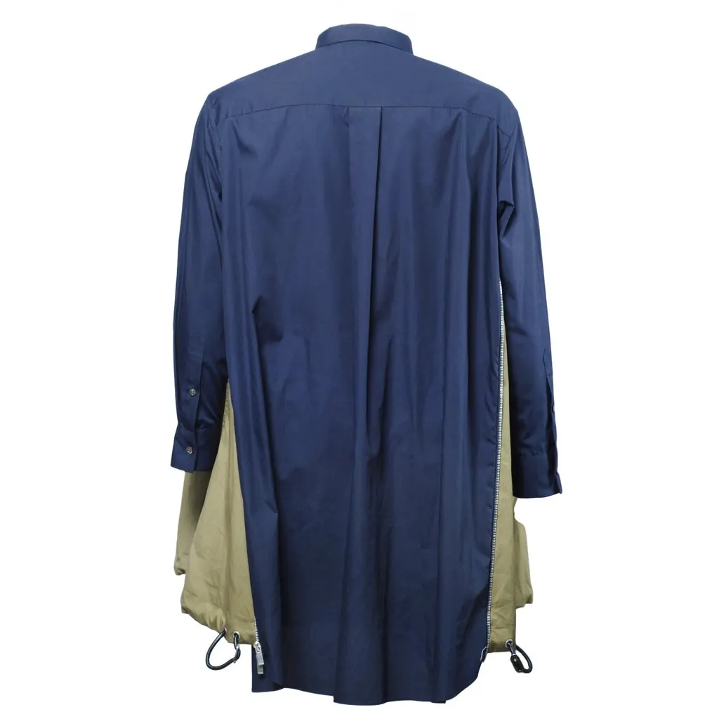 Sacai Hybrid Docking Shirt-Coat -'20s White Good - Inside View