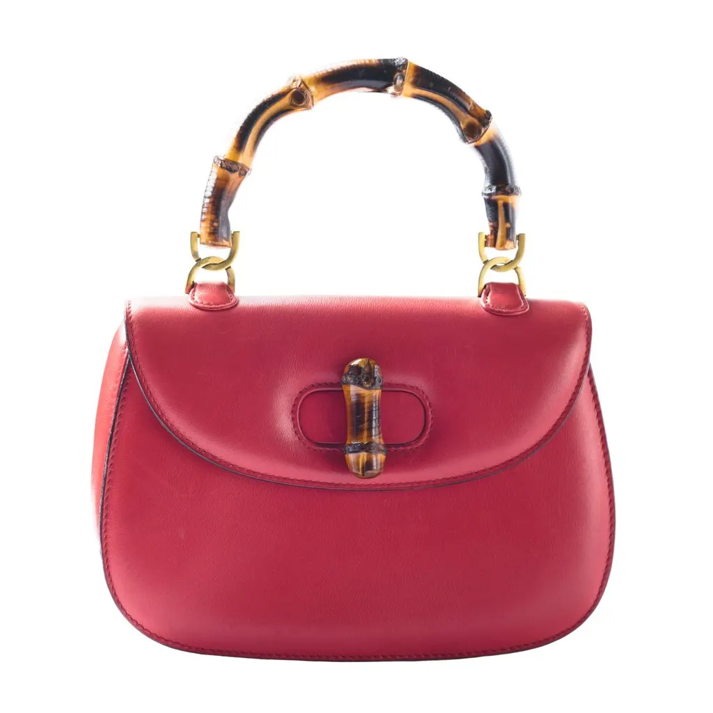 Gucci Bamboo 1947 Bag -'60s White Good - Front View