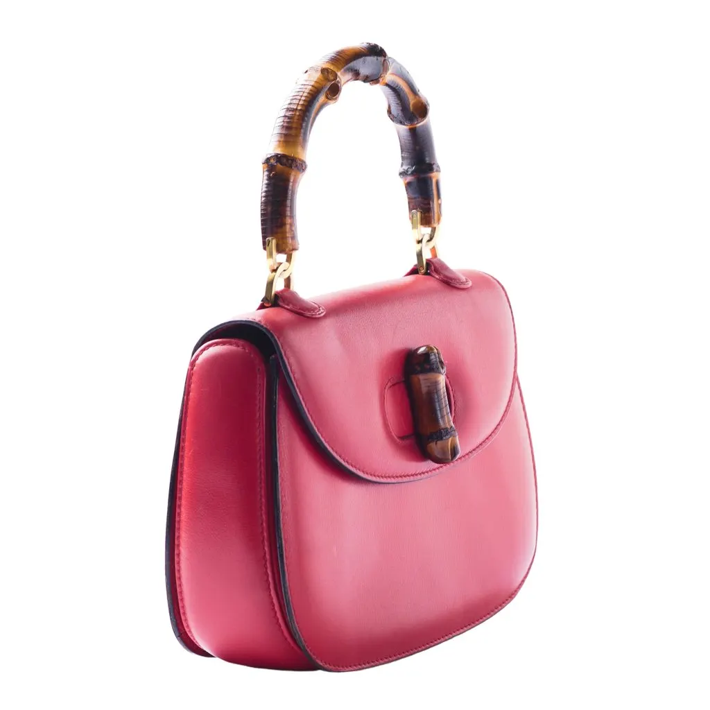 Gucci Bamboo 1947 Bag -'60s White Good - Back View