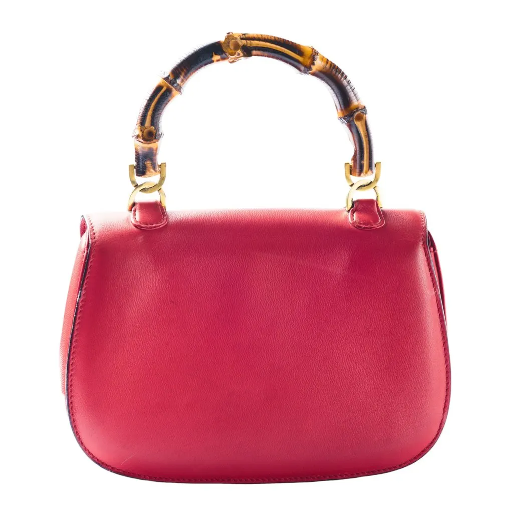 Gucci Bamboo 1947 Bag -'60s White Good - Inside View
