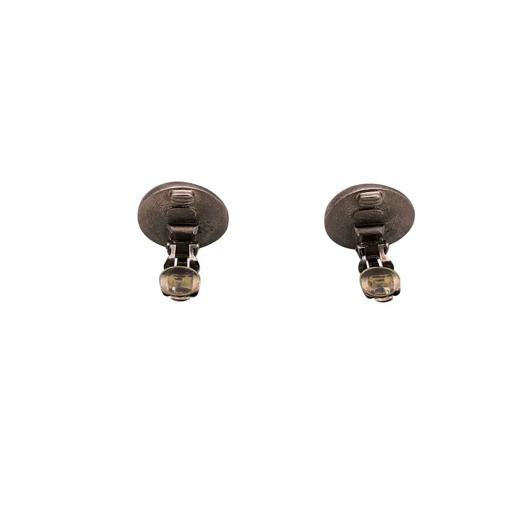 Chanel Earrings Silver Good - Back View