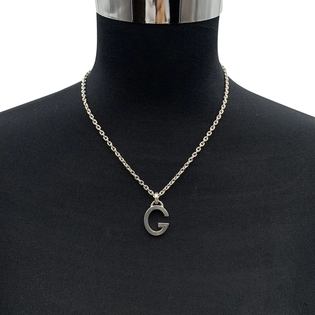 Gucci Necklace Silver Lace Good - Inside View