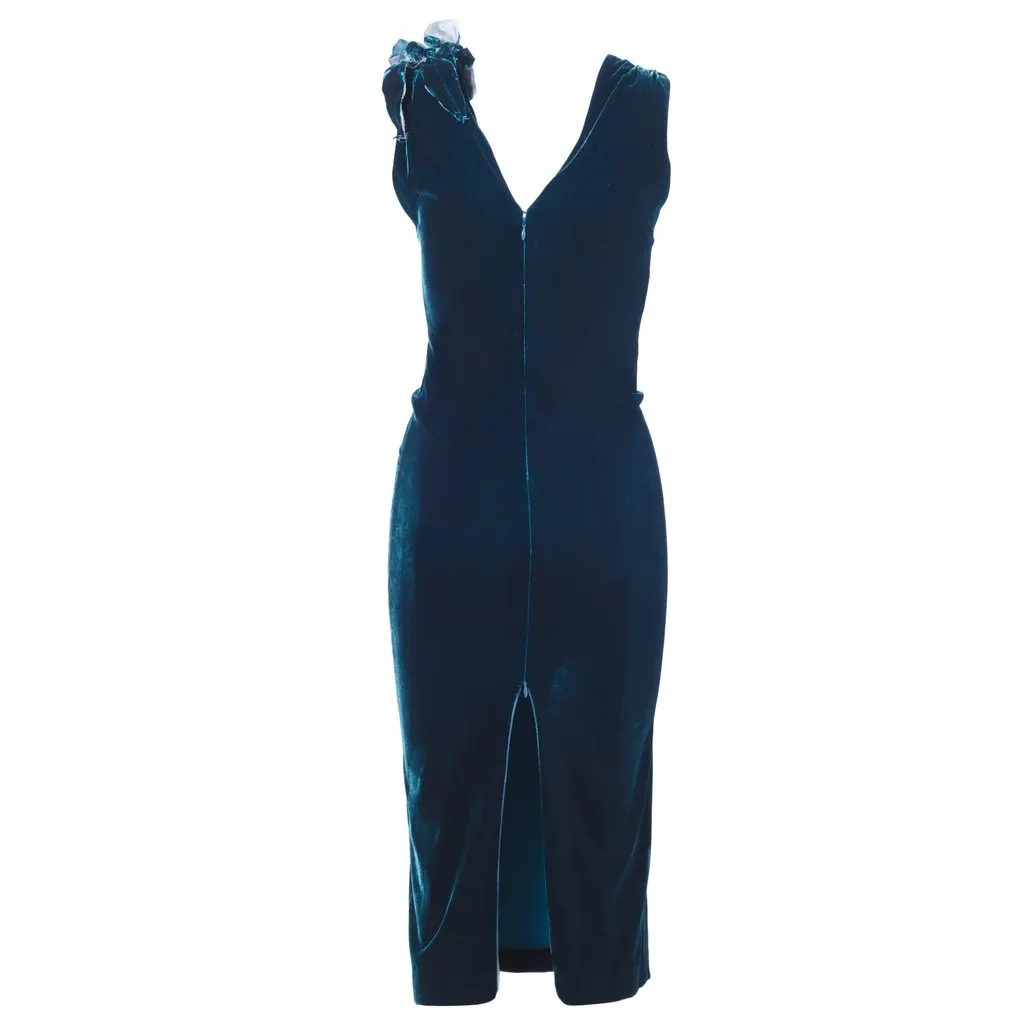 Jean Paul Gaultier Velvet Sheath Dress - '00s MultiColor Velvet Good - Model View