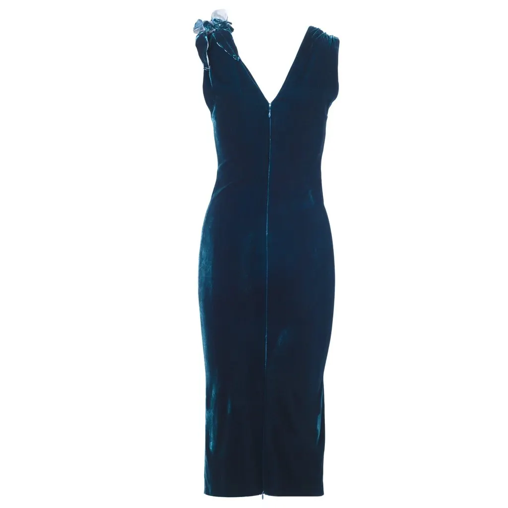 Jean Paul Gaultier Velvet Sheath Dress - '00s MultiColor Velvet Good - Box View