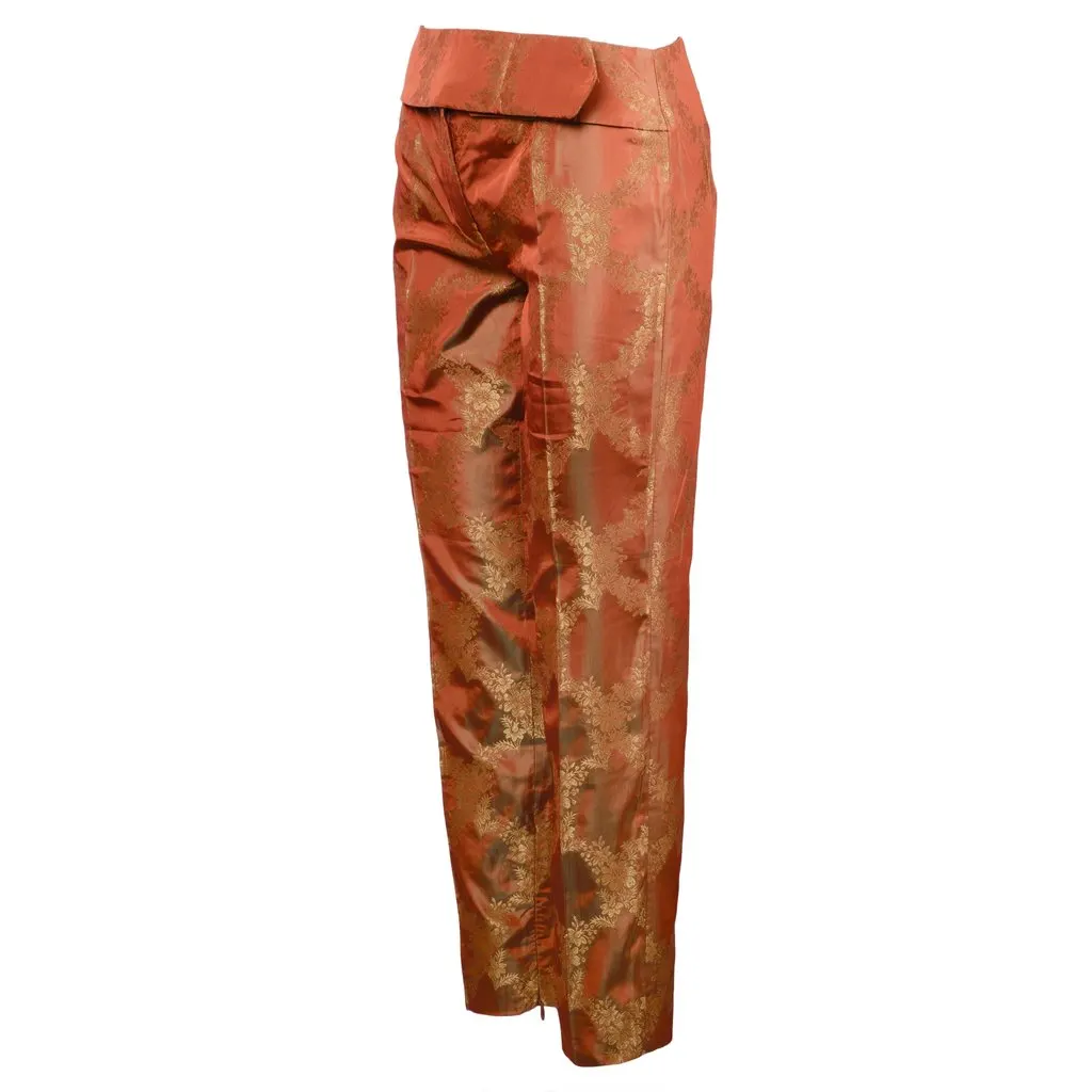 Dolce & Gabbana Straight Leg Pants -'00s MultiColor Good - Back View