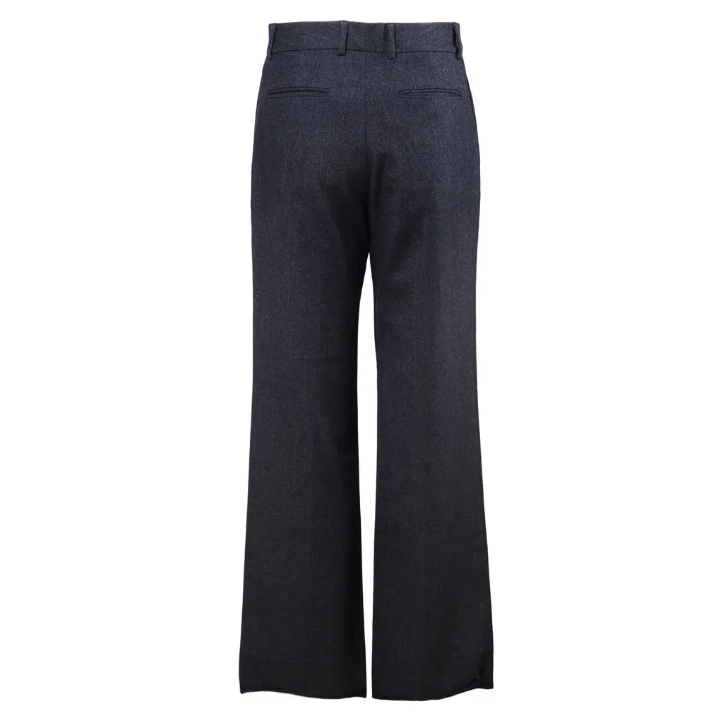 Maison Martin Margiela Grey Pants -'10s Grey Wool Good - Inside View