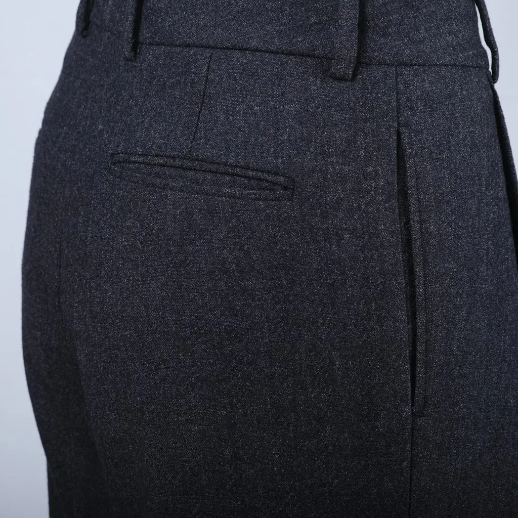 Maison Martin Margiela Grey Pants -'10s Grey Wool Good - Model View