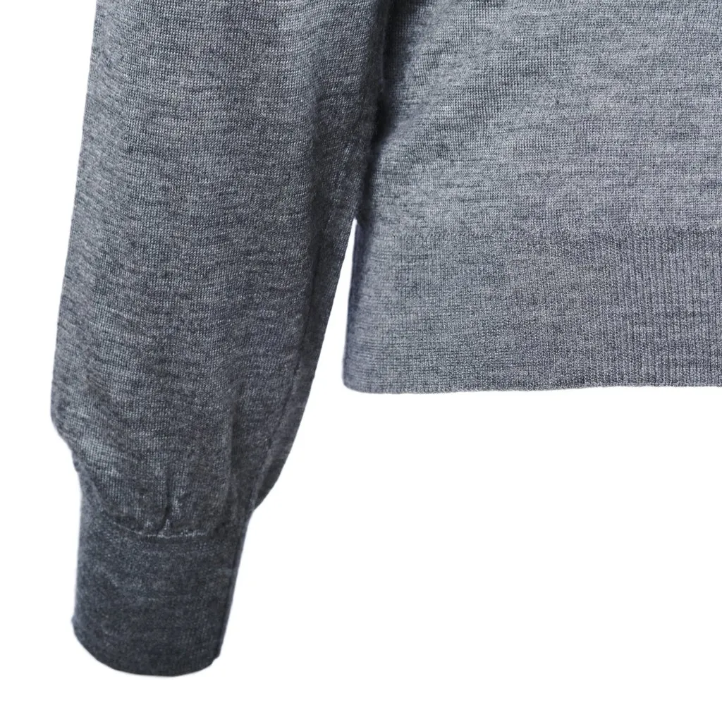 Jil Sander Grey Wool Turtleneck Sweater - '10s Grey Wool Good - Box View