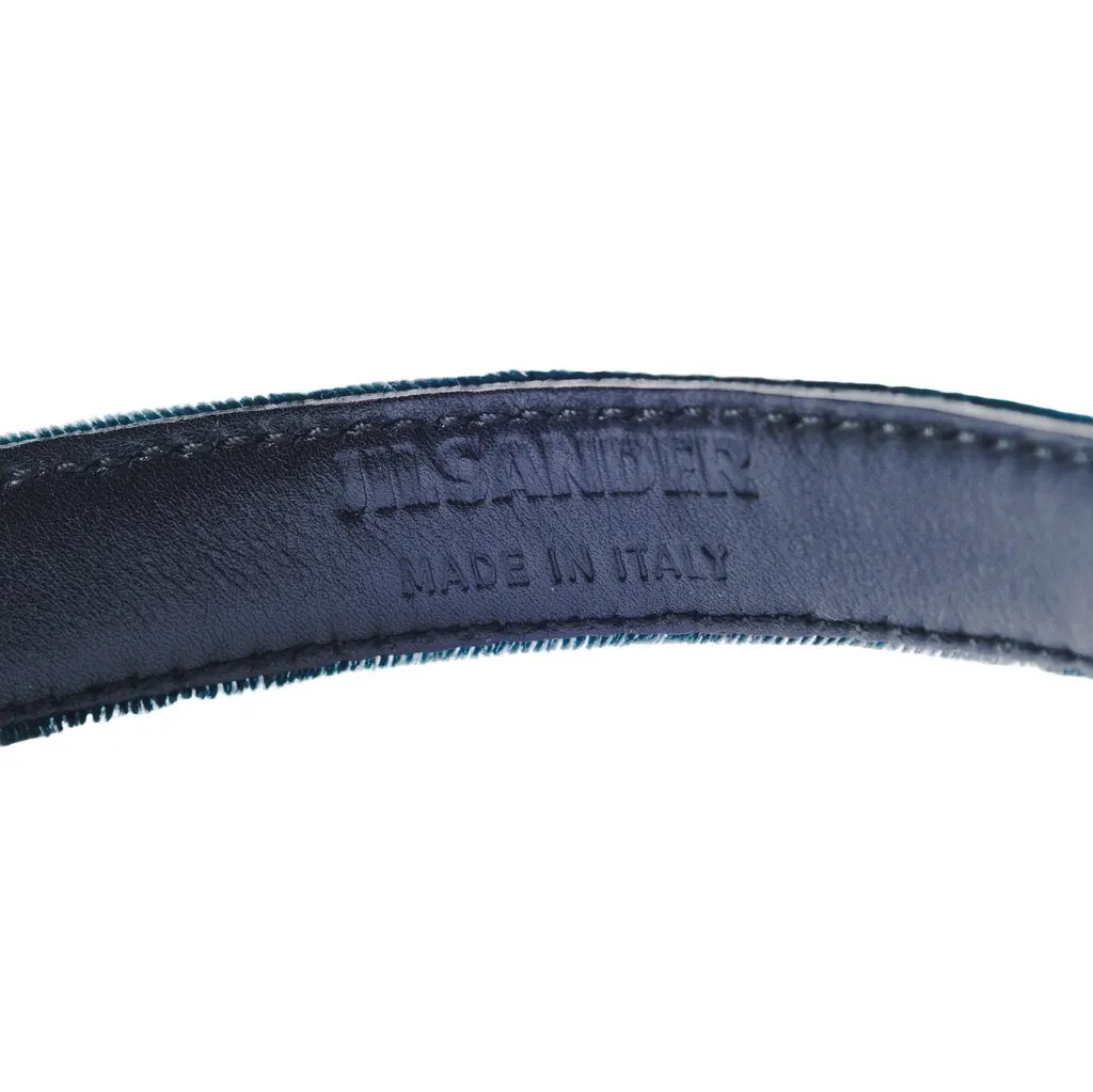 Jil Sander Green Belt -10s Green Velvet Good - Model View