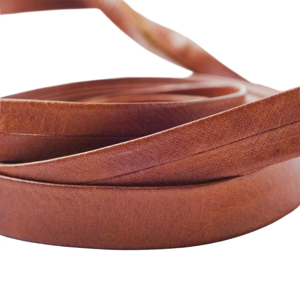Valentino Flower Tied Brown Leather Belt - '00s Brown Leather Good - Inside View