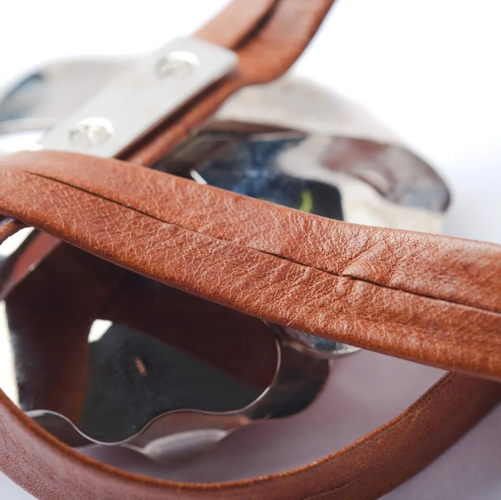 Valentino Flower Tied Brown Leather Belt - '00s Brown Leather Good - Box View