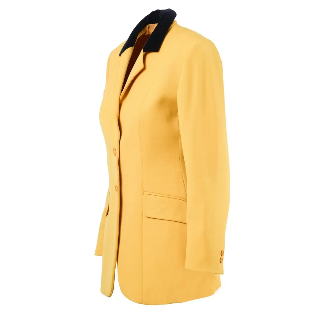 Aspesi Yellow Blazer - '90s Yellow Good - Back View