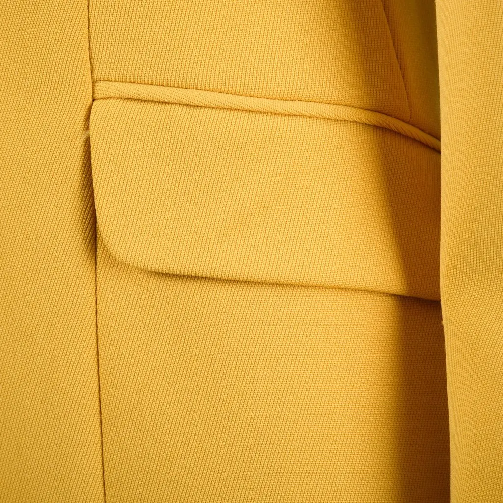 Aspesi Yellow Blazer - '90s Yellow Good - Model View