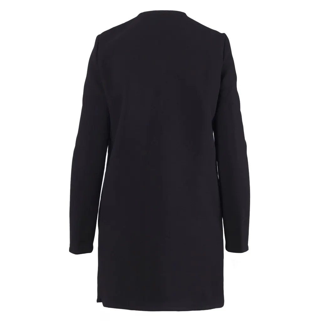 Céline Phoebe Philo Crêpe Zip Shift Dress- '10s White Good - Inside View