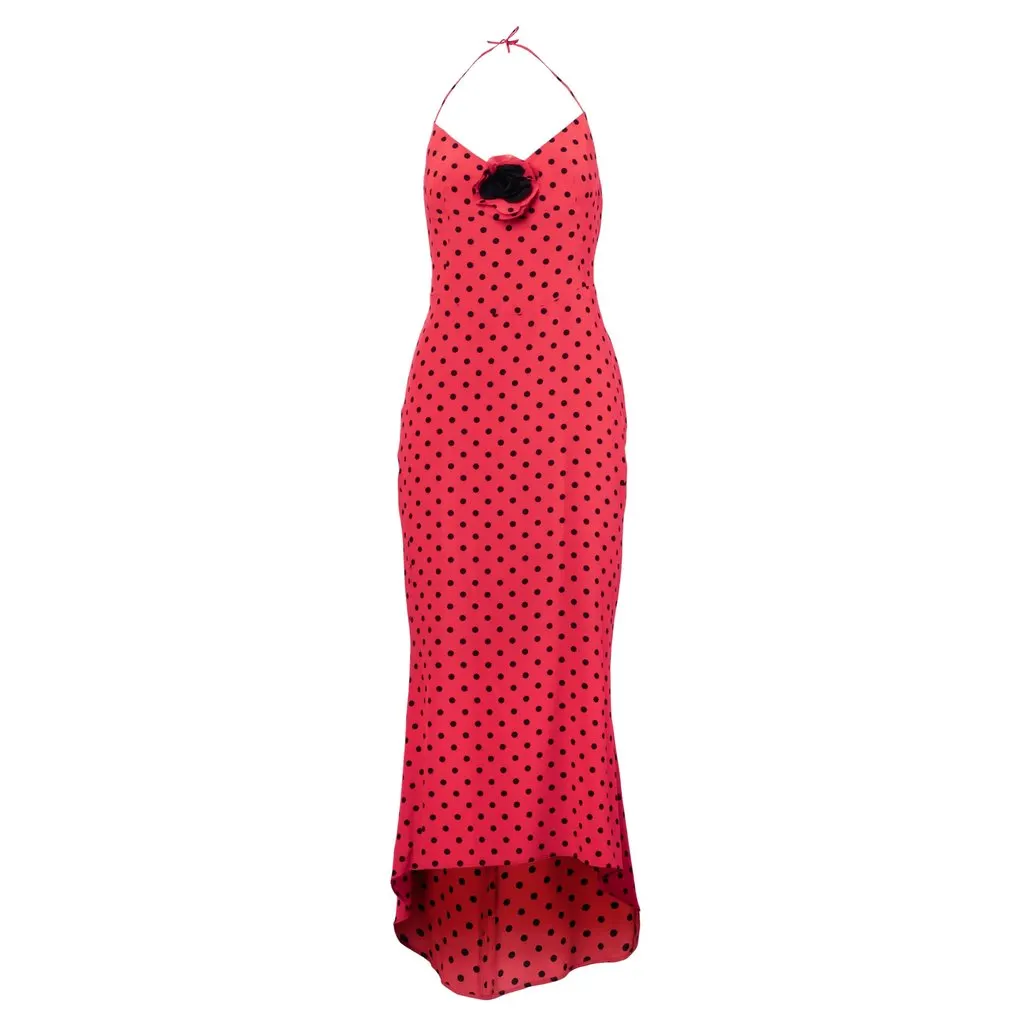 Moschino Polka Dress -'90s White Good - Front View