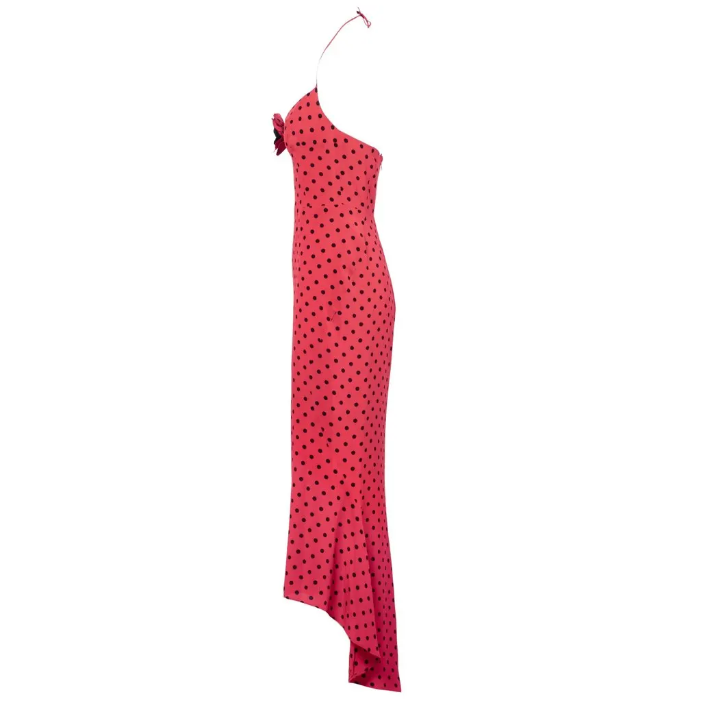 Moschino Polka Dress -'90s White Good - Back View