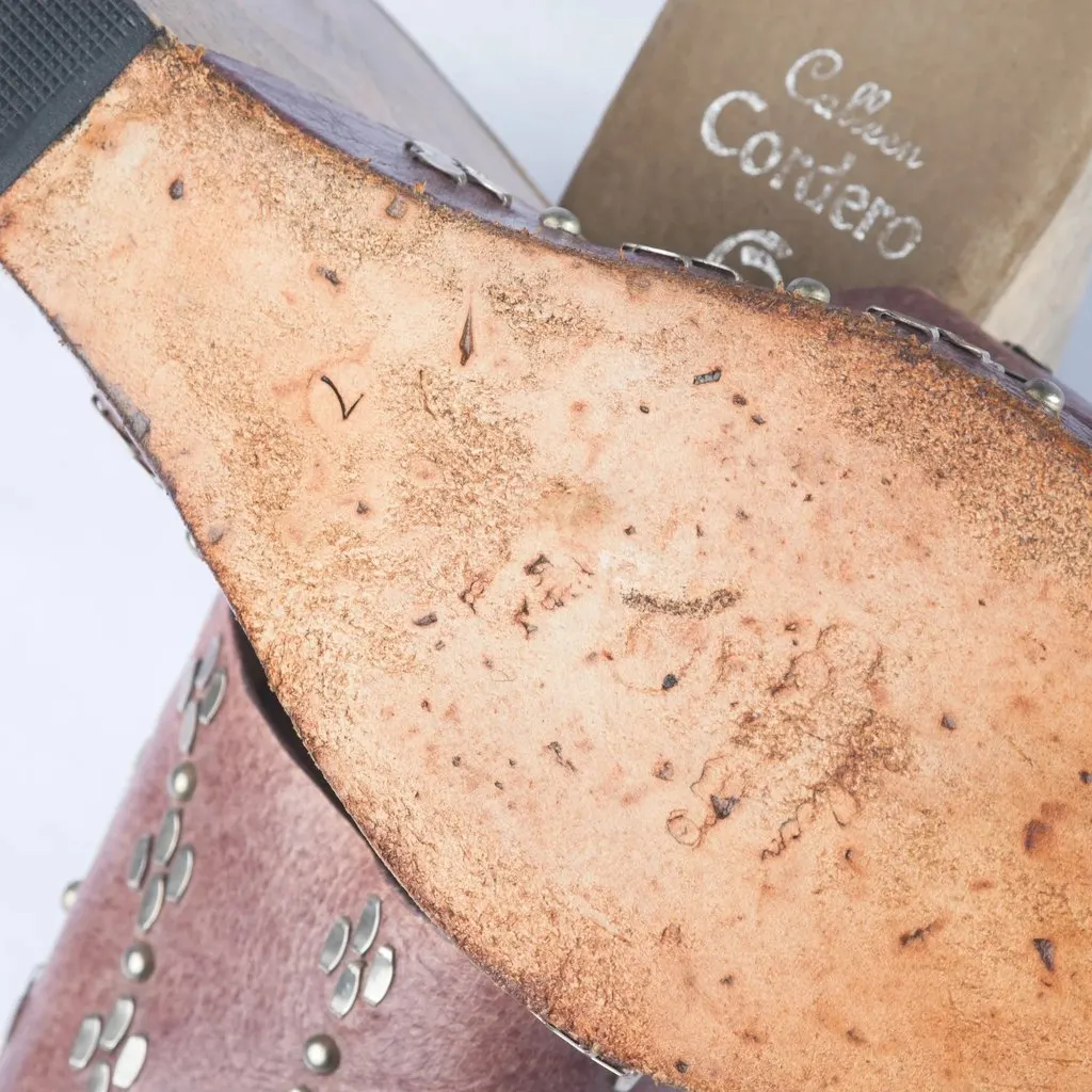 Unsigned Calleen Cordero Luna Flora Wedge - '10s Pink Leather Good - Box View