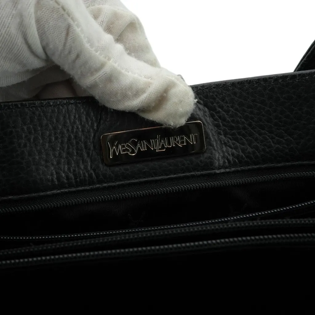 Yves Saint Laurent Tote Bag Vintage Heart Tote Black Leather Good - Box View