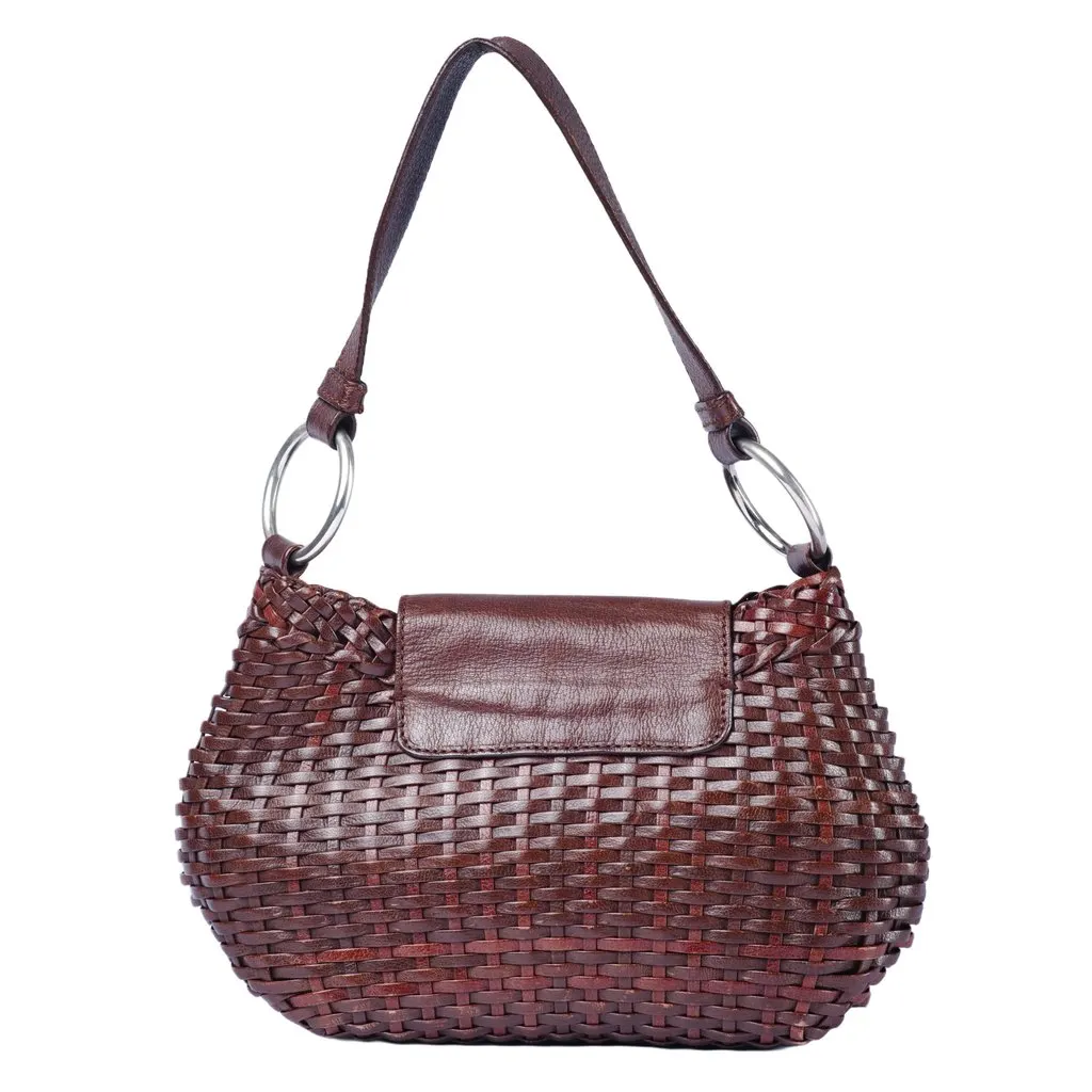 Prada Brown Leather Bag - '10s Brown Leather Good - Inside View