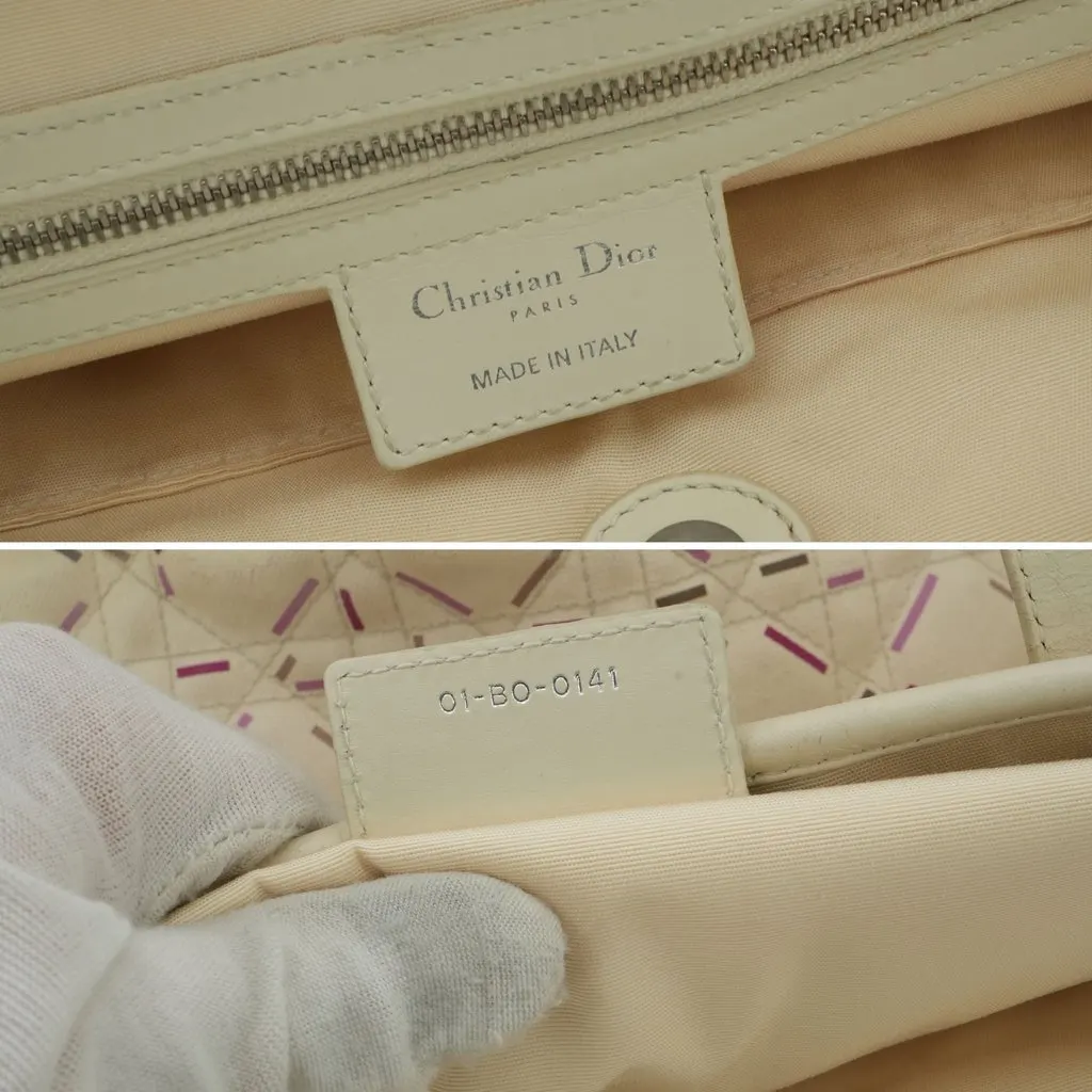 Dior Tote Bag Dior Panarea White Canvas Good - Model View