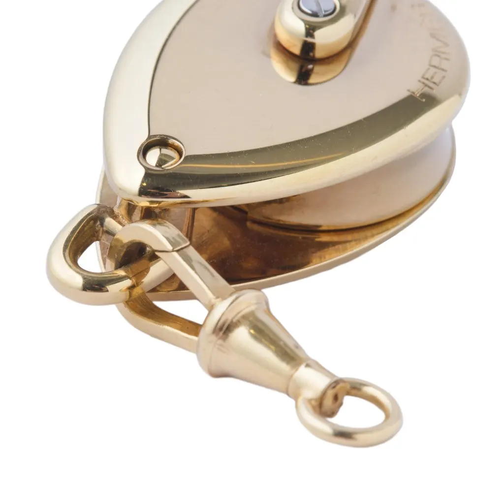 Hermès Secret Watch Pendant Necklace - '80s White Lace Good - Inside View