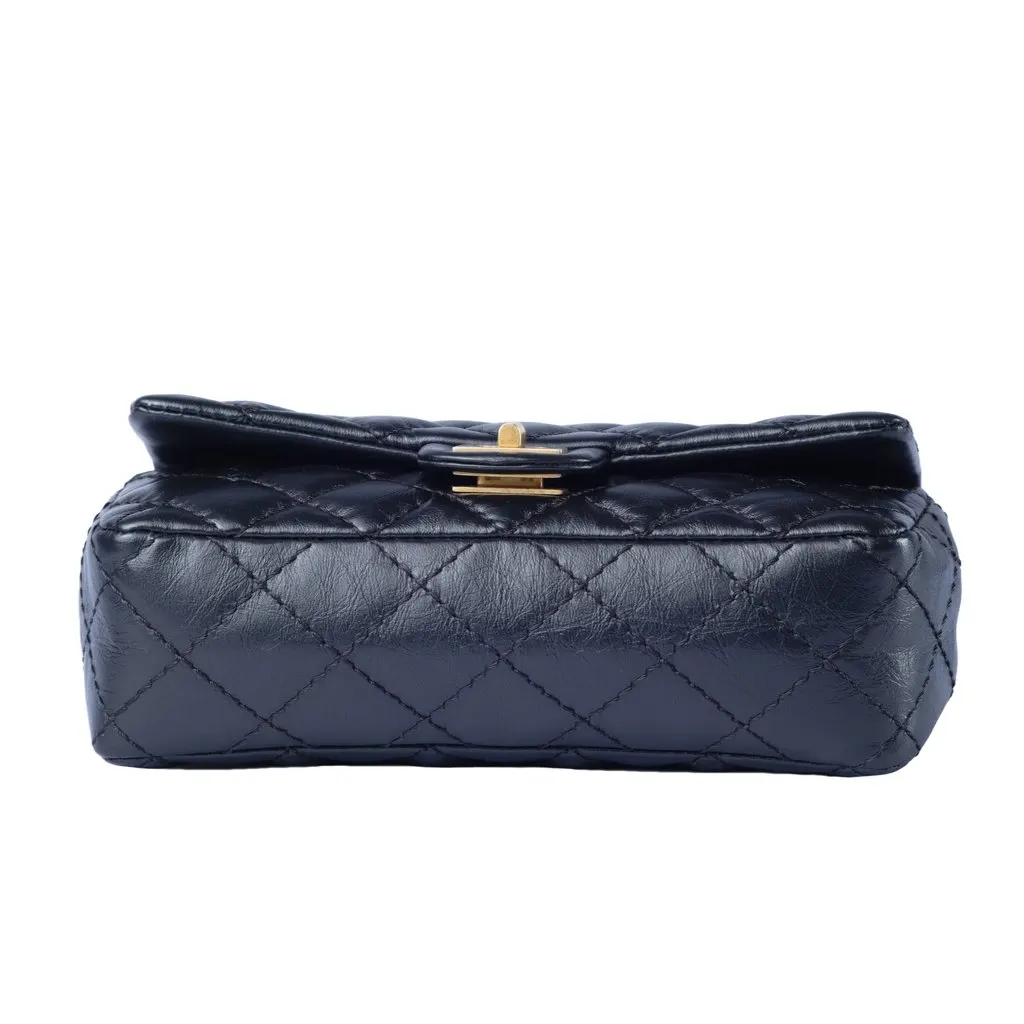 Chanel Black Quilted Leather Reissue 2.55 Belt Bag - '10s Black Leather Good - Model View
