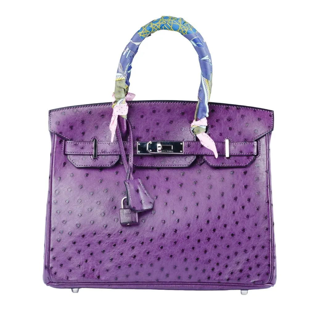 Hermès Violet Ostrich Birkin 30 - '10s