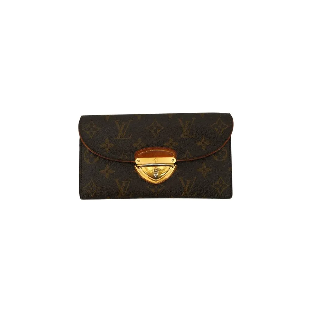 Louis Vuitton Wallet Brown Canvas Good - Front View