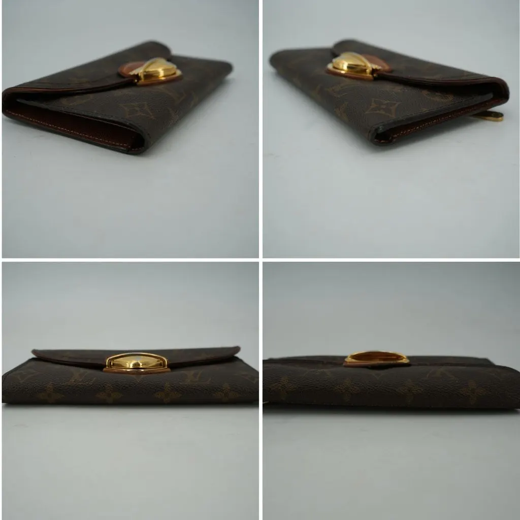 Louis Vuitton Wallet Brown Canvas Good - Inside View
