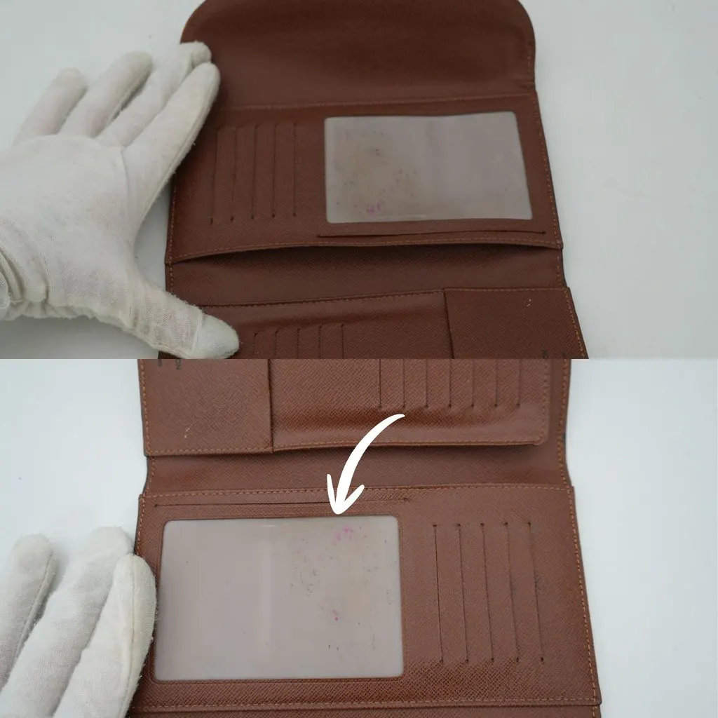 Louis Vuitton Wallet Brown Canvas Good - Model View