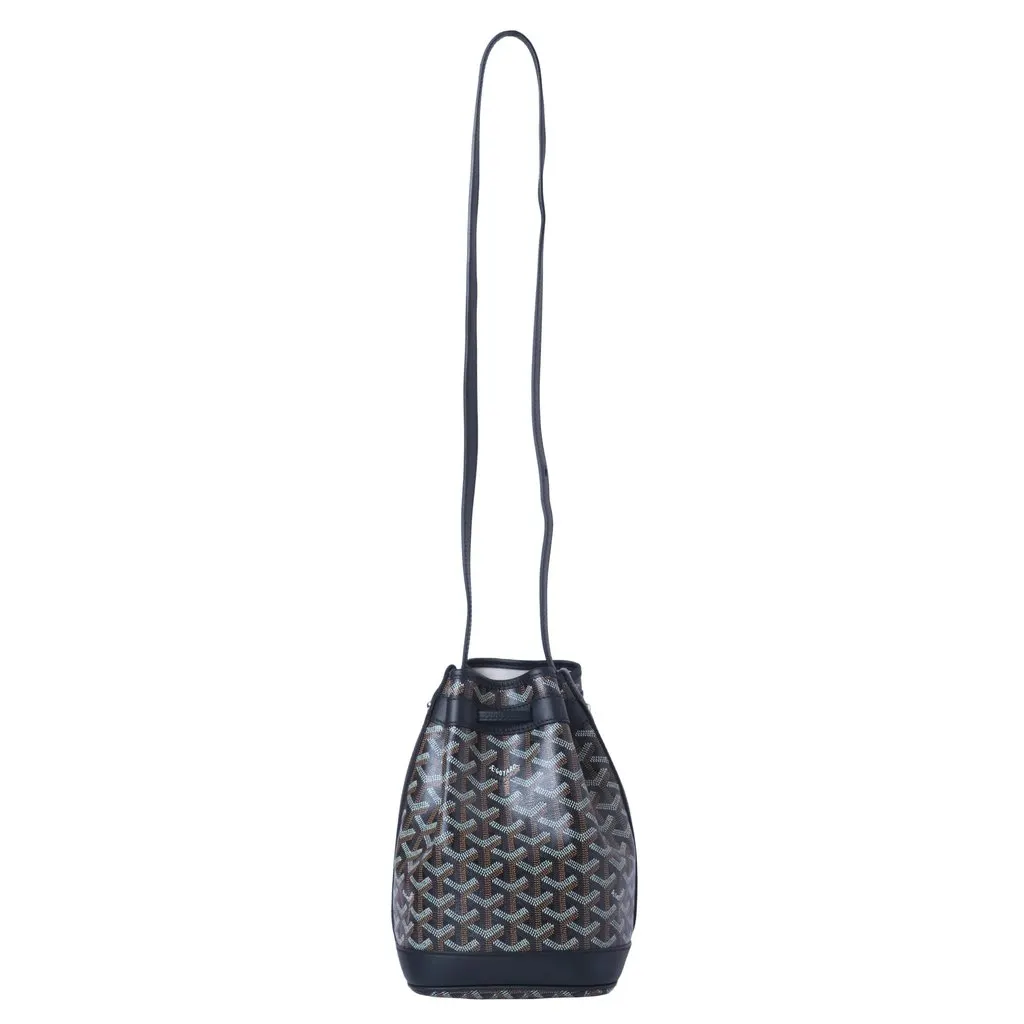 Goyard Goyardine Petit Flot Bucket Bag PM - '10s Black Canvas Good - Model View