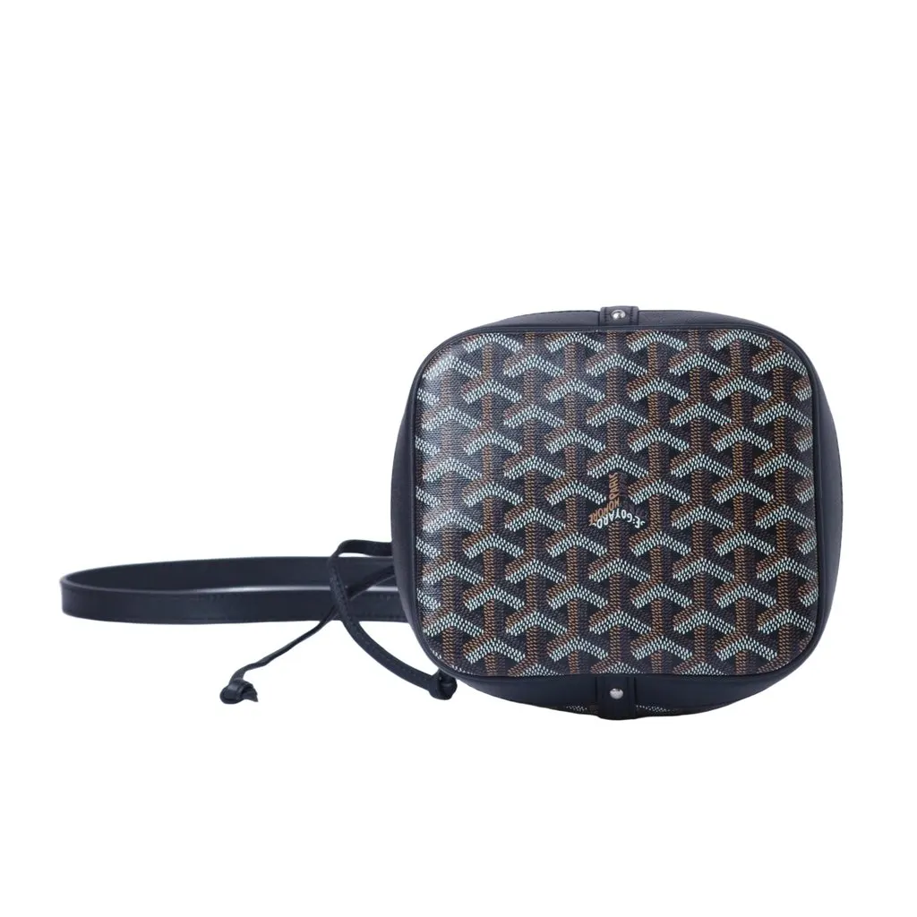 Goyard Goyardine Petit Flot Bucket Bag PM - '10s Black Canvas Good - Box View