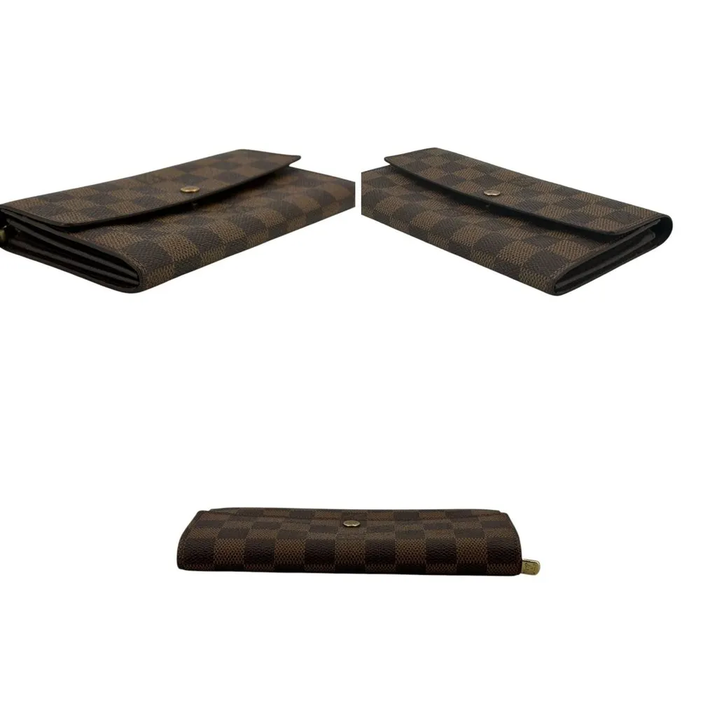 Louis Vuitton Wallet Brown Canvas Good - Inside View