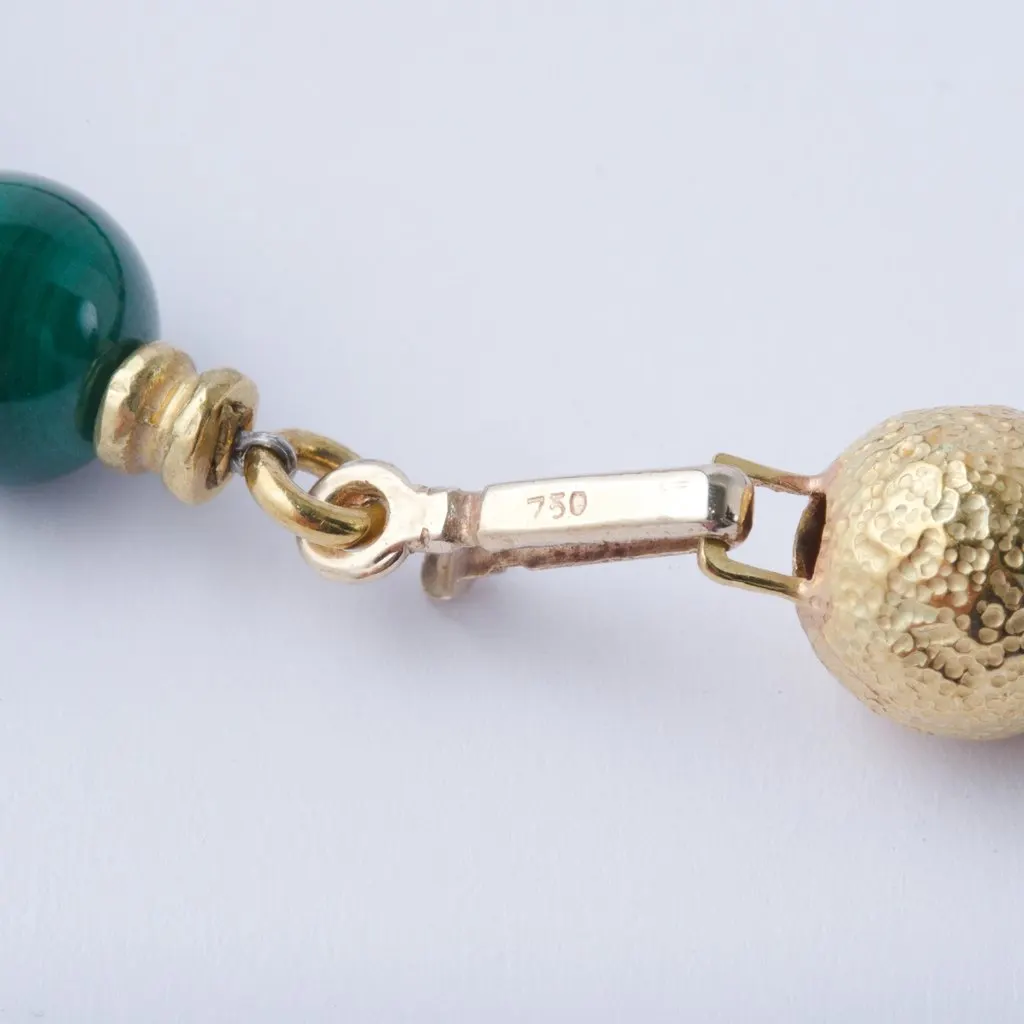 Missoni Statement Necklace in 18k Gold and Hardstones - '80s Gold Lace Good - Model View