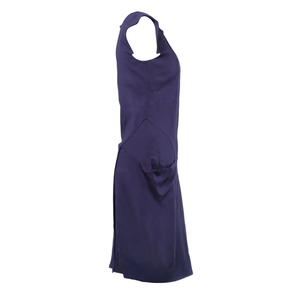 Vivienne Westwood Label Structured Crepe Midi Dress - '10s Red Good - Back View