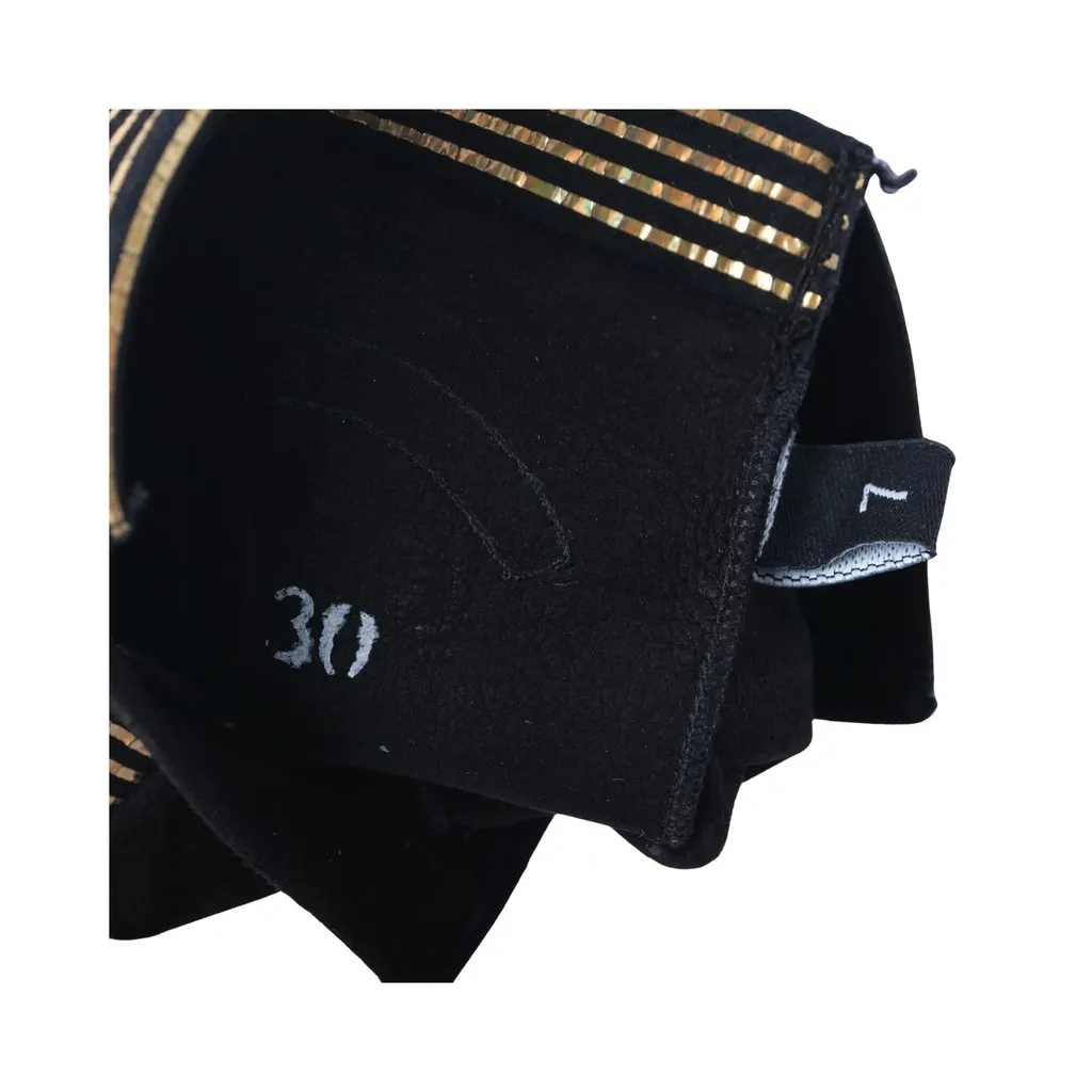 Chanel Paris–New York CC Fingerless Gloves with Tags - '10s Black Good - Model View