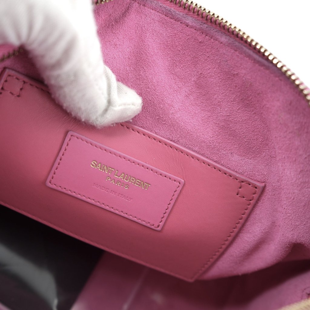 Saint Laurent Handbag Baby Duffle Pink Mini Leather
