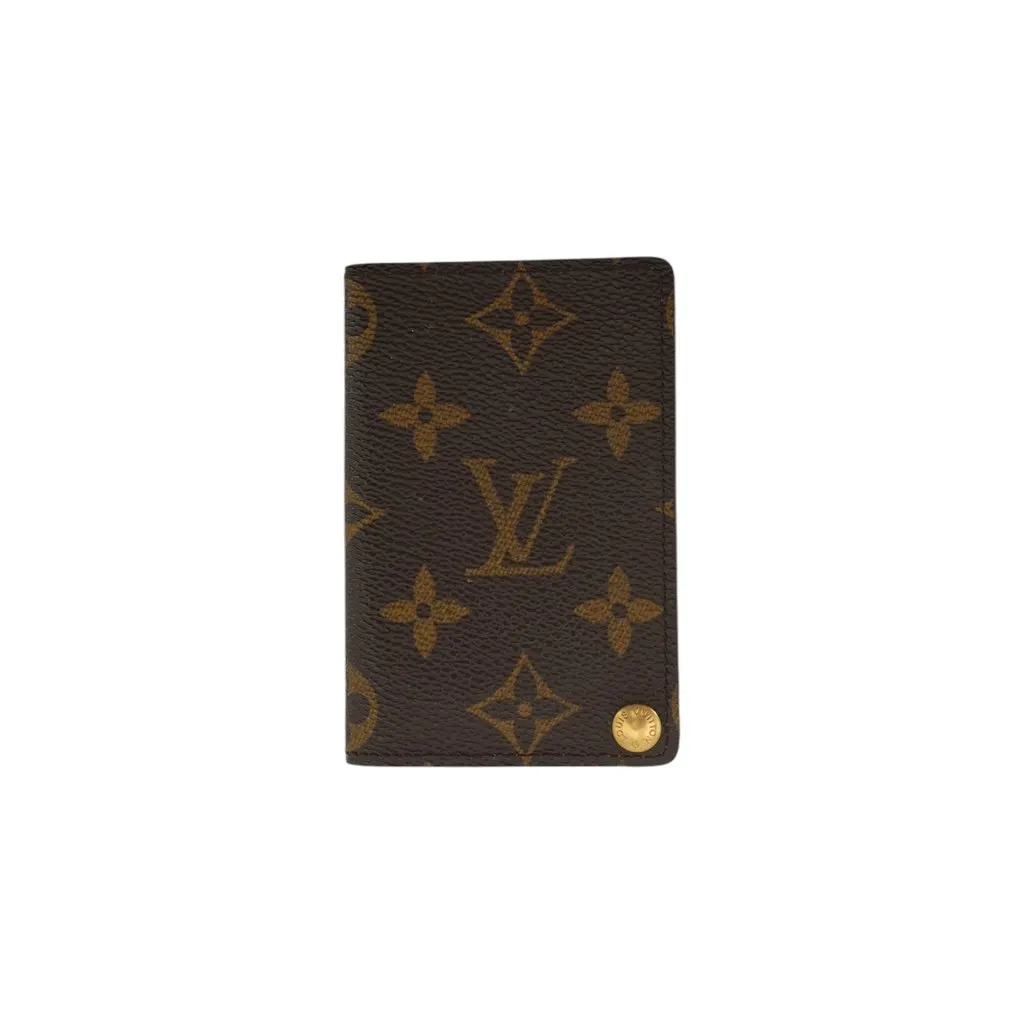 Louis Vuitton Wallet Brown Canvas Good - Front View