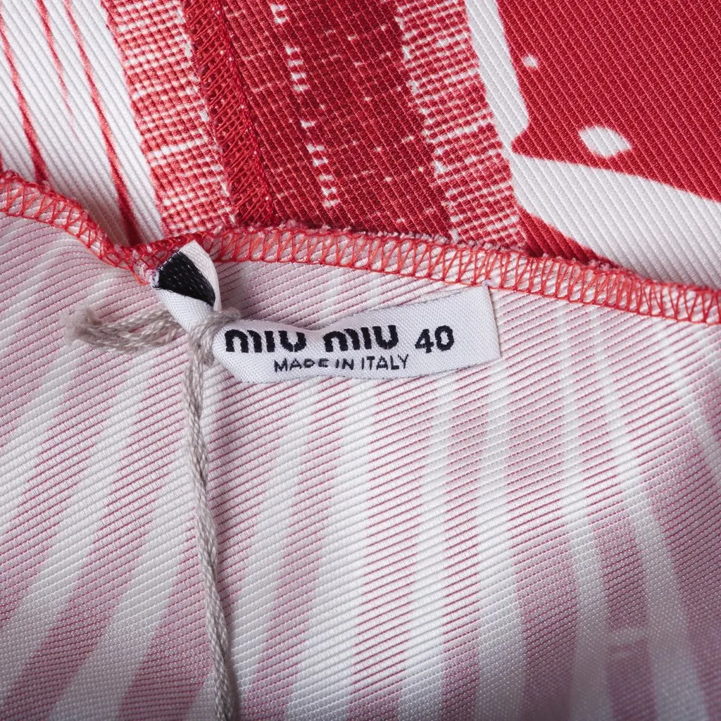 Miu Miu Silk Tent Dress - '00s White Silk Good - Box View