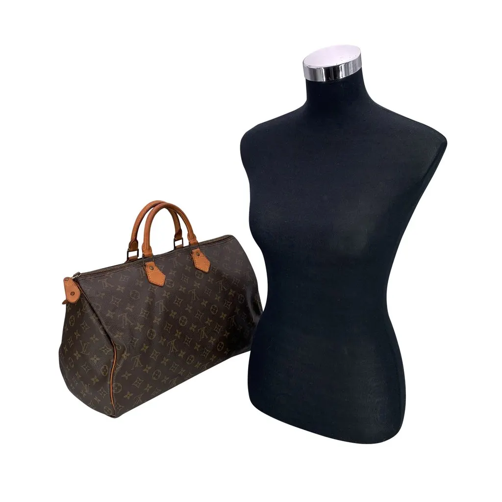 Louis Vuitton Handbag Vintage Speedy Brown Canvas Good - Back View