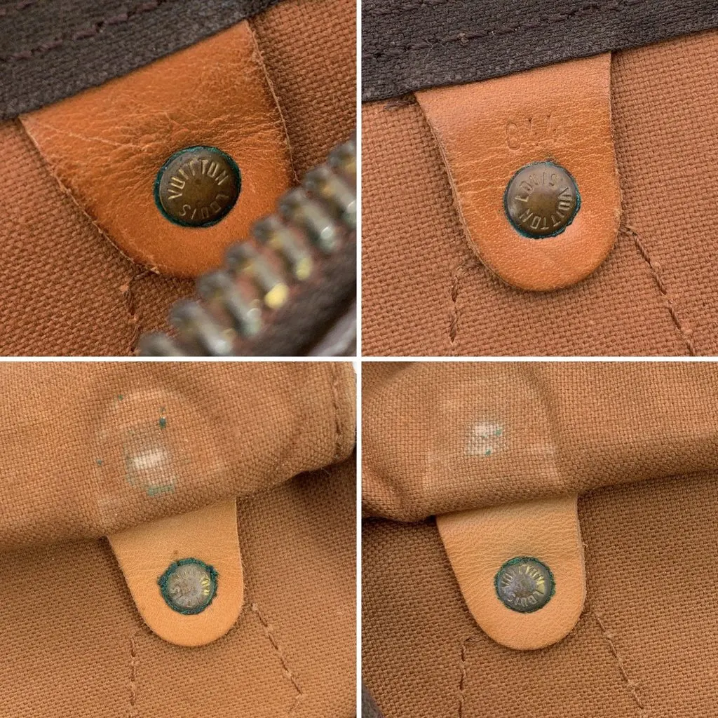 Louis Vuitton Handbag Vintage Speedy Brown Canvas Good - Model View