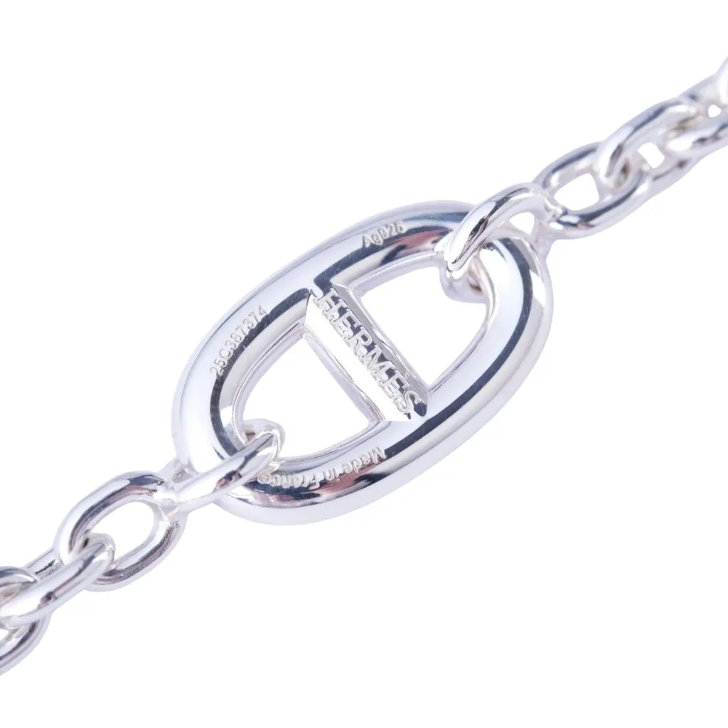 Hermès Sterling Silver Farandole 120 Necklace - '20s Silver Lace Never worn - Box View