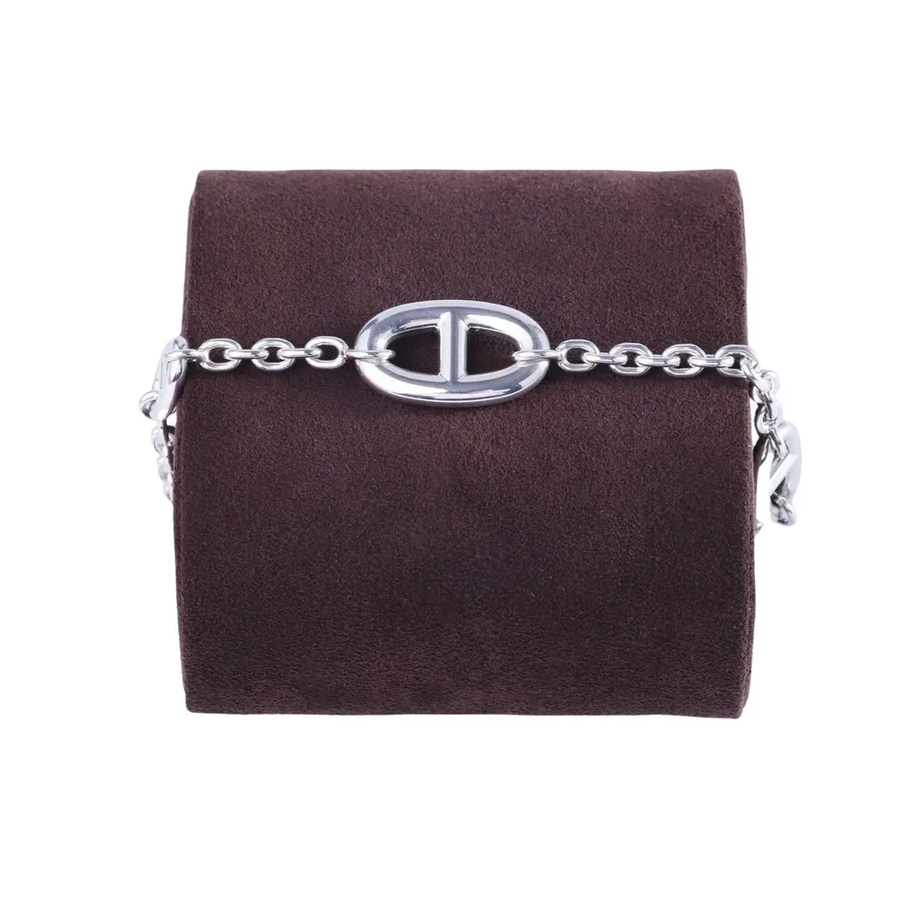 Hermès Farandole Bracelet Silver 925 Palladium Hardware 150 ST - '20s Silver Good - Front View