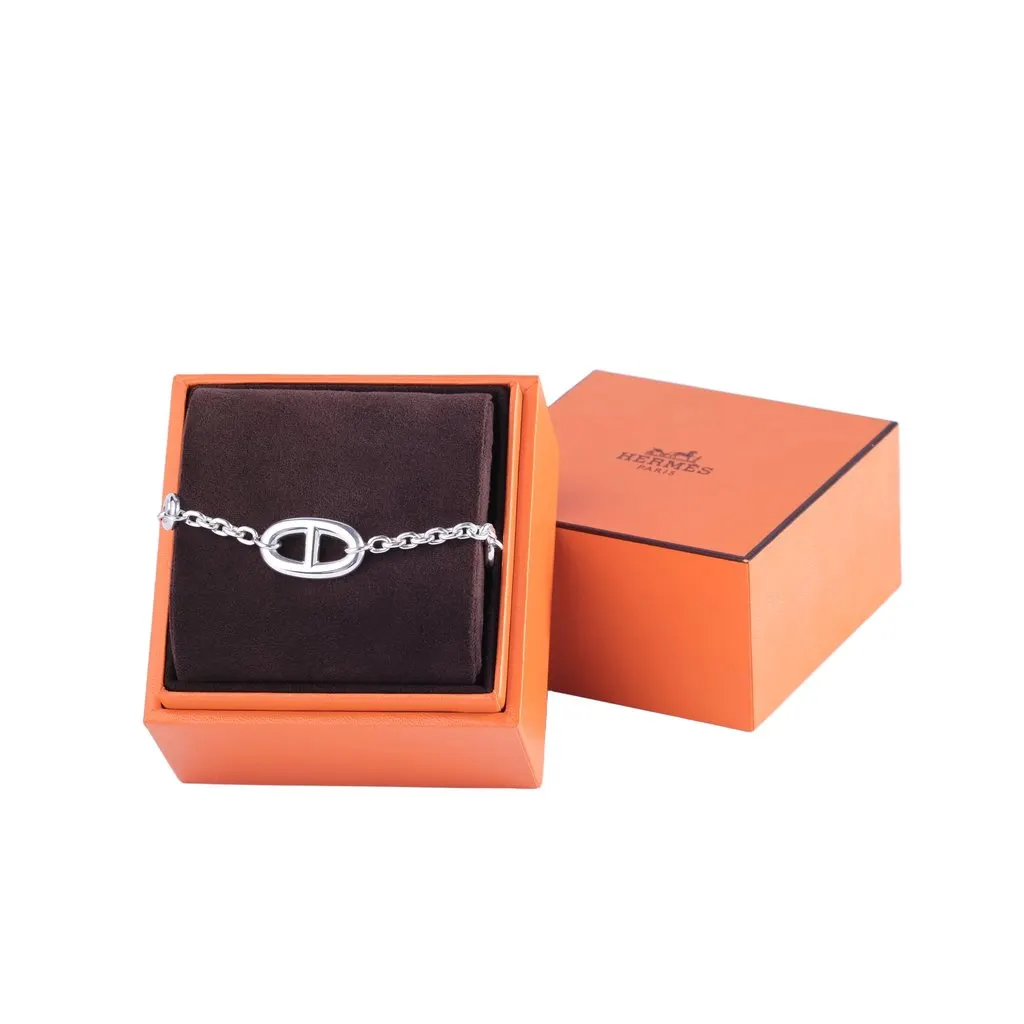 Hermès Farandole Bracelet Silver 925 Palladium Hardware 150 ST - '20s Silver Good - Model View