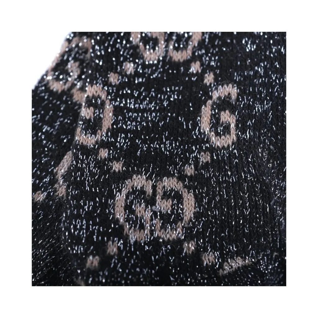 Gucci Lurex Knit GG Monogram Sock Set - '20s Black Good - Box View